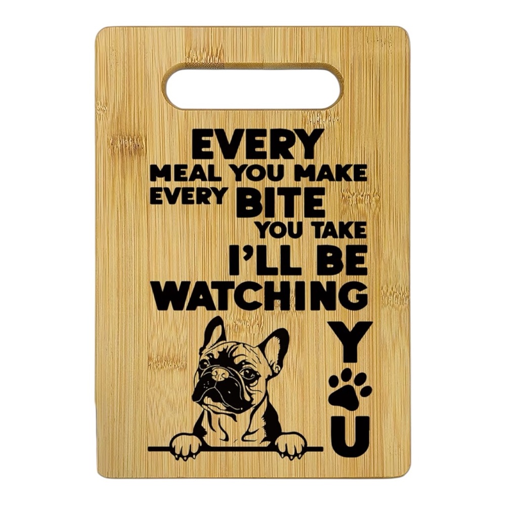 French Bulldog Dog Bamboo Cutting Board